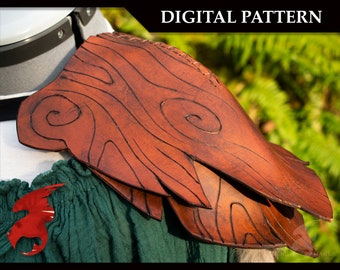 DIGITAL PATTERN: Druid Bark Pauldron