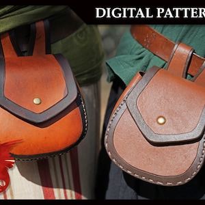 DIGITAL PATTERN: Explorer Leather Belt Pouch image 1