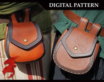 DIGITAL PATTERN: Explorer Leather Belt Pouch