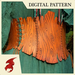 DIGITAL PATTERN: Druid Bark Corset