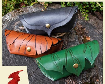 DIGITAL PATTERN: Forest Leather Glasses Case