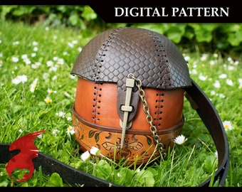 DIGITAL PATTERN: Leather Acorn Crossbody Bag