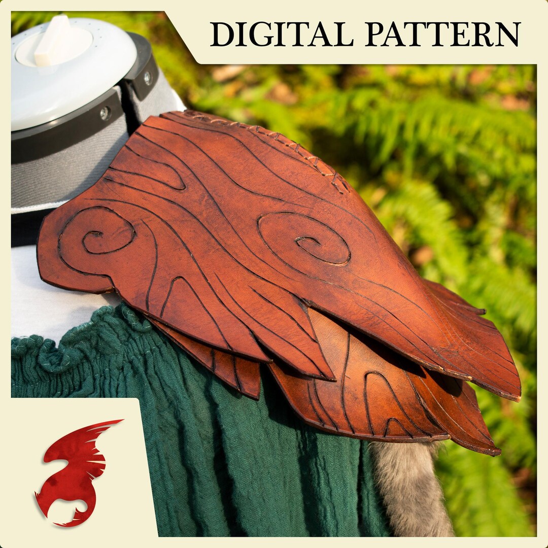 DIGITAL PATTERN: Druid Bark Pauldron - Etsy
