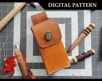 DIGITAL PATTERN: Rectangular Leather Belt Pouch