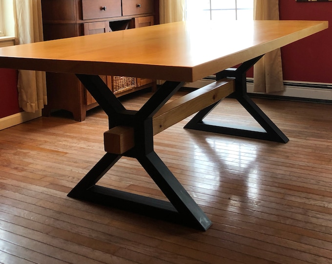 Metal Table Legs, X-BEAM Style - Any Size and Color!
