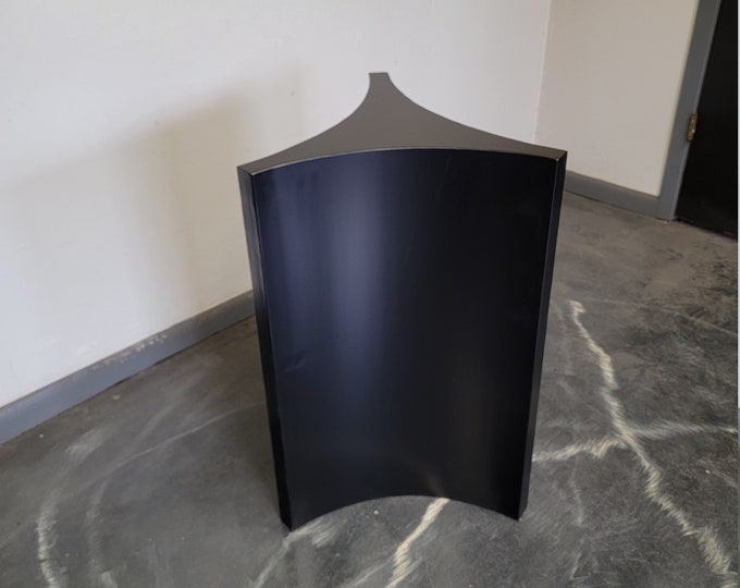 Metal Table Base ROLLED PEDESTAL STYLE - Any Size/Color