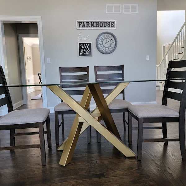 Dining Table Base for Glass Top Etsy
