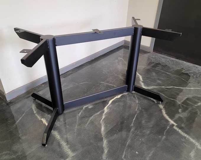 DOUBLE COLUMN Style Metal Table Base - Any Size/Color
