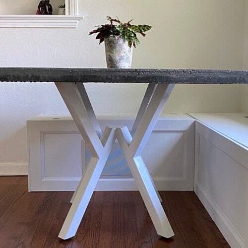Criss Cross Style Metal Table Base Any Size/color Etsy