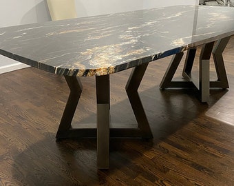 Hourglass Style Metal Pedestal Base - Any Size/Color
