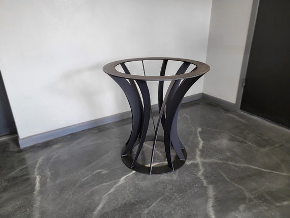 Metal Table Base REVERSE TWISTED TULIP Any Size color Etsy UK
