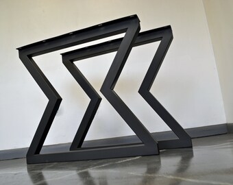 Metal Table Legs, Hourglass Style - Any Size and Color!