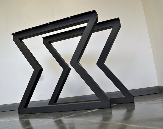 Metal Table Legs, Hourglass Style - Any Size and Color!