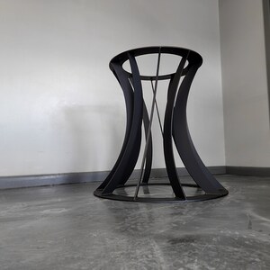 Metal Table Base TWISTED TULIP - Any Size/Color