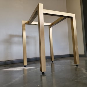 Offset Square Style Metal Trestle Base - Any Size/Color