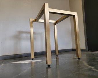 Offset Square Style Metal Trestle Base - Any Size/Color