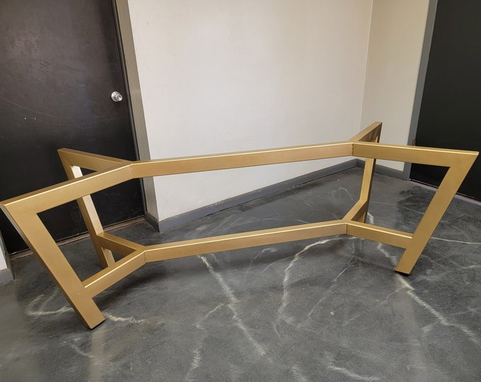 Metal Table Base, Chevron Style - Any Size/Color