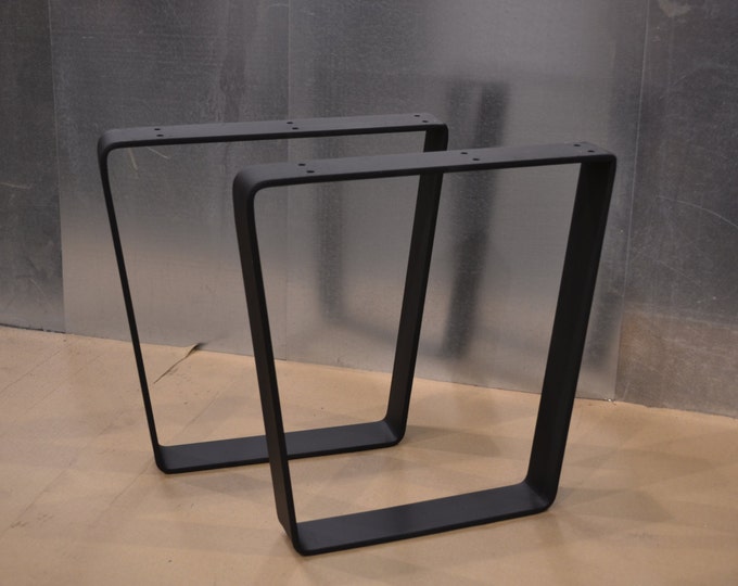 Bent Trapezoid Style Metal Table Legs - Any Size/Color!