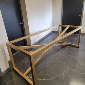 X-Frame Metal Table Base - Any Size/Color