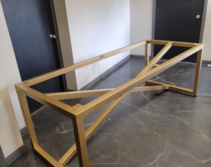 X-Frame Metal Table Base - Any Size/Color