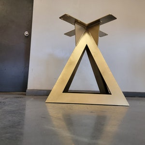 Pyramid Style Metal Table Base - Any Size/Color
