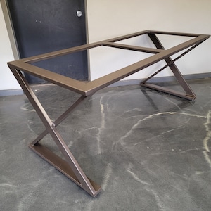 Zig Zag Style Metal Table Base - Any Size/Color