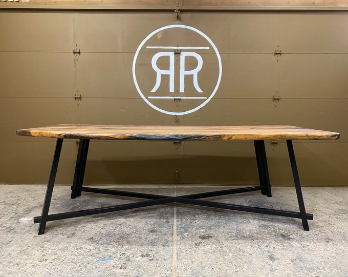 Angular Cross Style Metal Table Base - Any Size/Color