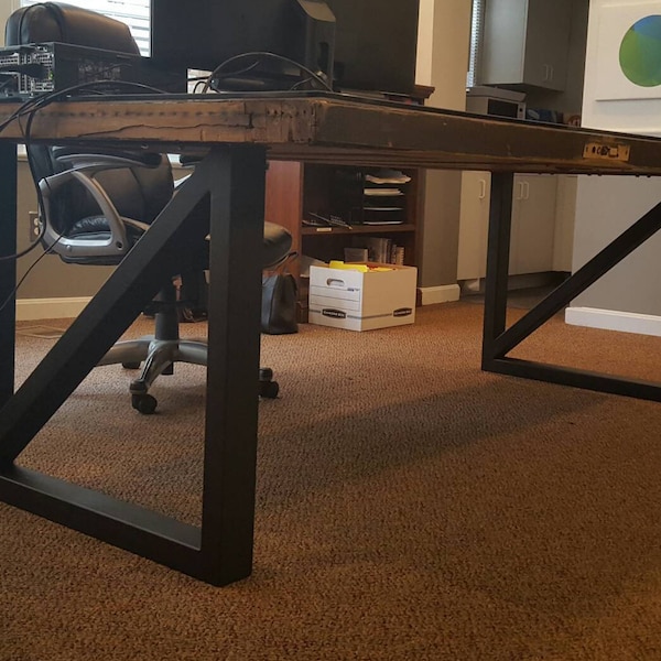 Cross Brace Table Etsy