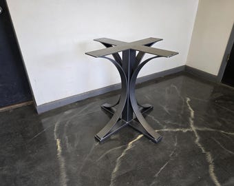 Curved Arch Style Metal Table Base - Any Size and Color