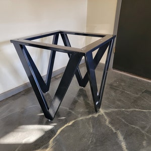 Metal Table Base, VERTEX STYLE - Any Size/Color