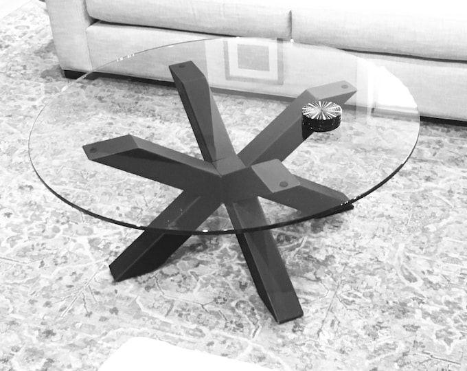 Metal Cross-X Style Table Base - Any Size/Color