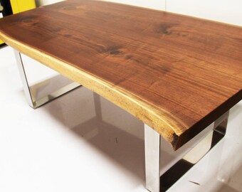 Custom Polished Stainless Steel Bent Trapezoid Table Legs, Mirror Finish, Any Size