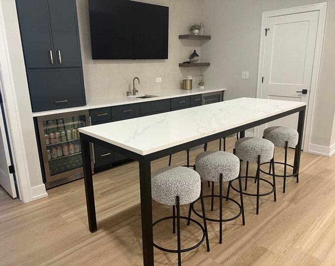 Parsons Style Metal Table Base - Any Size/Color