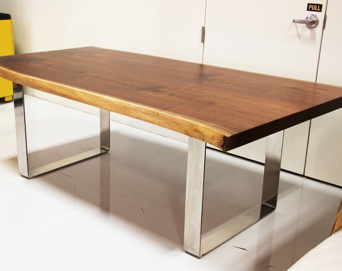 Polished Stainless Steel Metal Bent Table/Bench Legs - Custom Sizes!