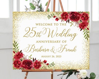 アート・デザイン・音楽 XLARGE 25TH ANNIVERSARY (with sign) 25th Anniversary Welcome Sign, 25th Anniversary Decoration