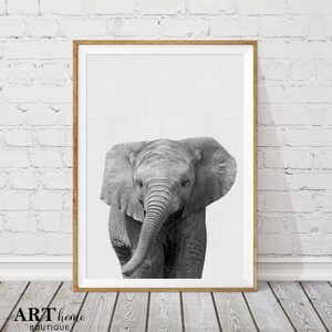 Elephant Print, Safari Nursery Print, African Animals, Elephant Nursery Printable ,  Kids Room Decor, Safari Wall Decor, Animal Poster