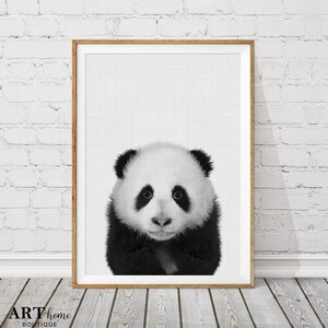 Panda Print, Nursery Prints, Animals Printable, Kids Room Decor, Modern Wall Decor,  Panda Bear Wall Decor, Nursery Art Prints, Bear prints
