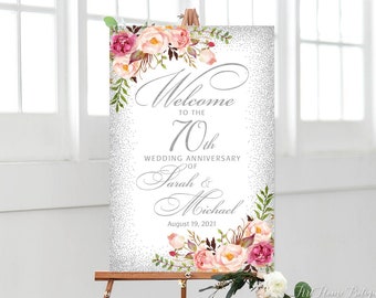 70th Anniversary Welcome Sign, 25th Anniversary Welcome Sign