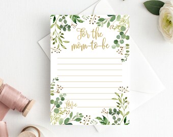 Greenery Baby Shower For the Mom-to-Be Card, Digital File, BS33
