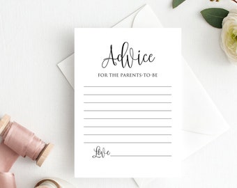 Advieskaarten babyshower, laat je advies achter, advies voor aanstaande ouders, direct downloaden, digitaal bestand, BS59