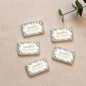 Mini Candy Wrappers, Greenery Candy Wrappers, Baby Shower Candy Wrappers, Bridal Shower Candy Wrappers Wedding Mini Candy Wrappers BS33, W33