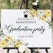 Printed or Digital Yellow Graduation Welcome Sign, Grad Party Decor ...