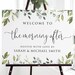 Welcome Wedding Sign, Lavender Welcome to Our Wedding Sign, Horizontal ...