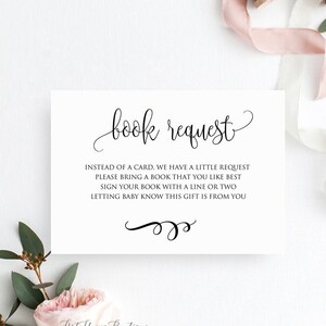 Apportez un livre au lieu d'une carte, Apportez un livre encart pour baby shower, Carte de demande de livre, TÉLÉCHARGEMENT IMMÉDIAT, Fichier numérique, BS59