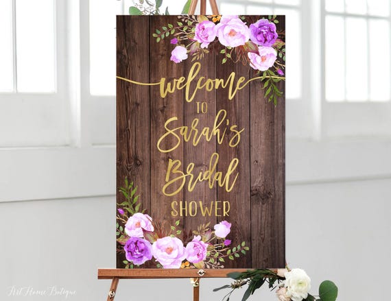 Welcome Bridal Shower Sign Bridal Shower Welcome Sign Large | Etsy