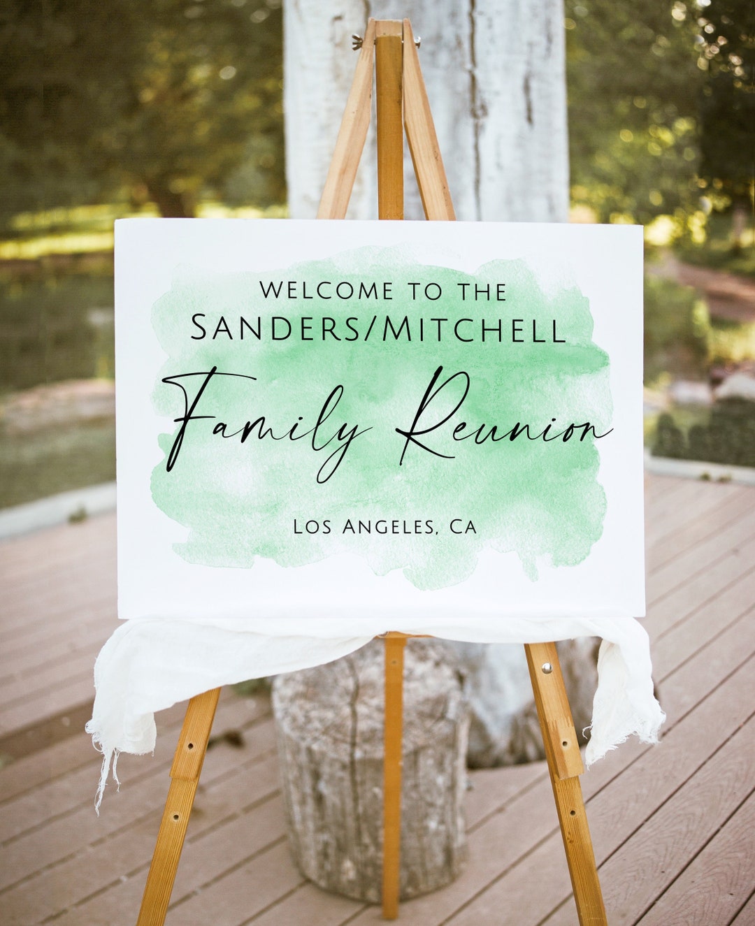 Family Reunion Welcome Sign, Modern Welcome Sign, Reunion Welcome ...