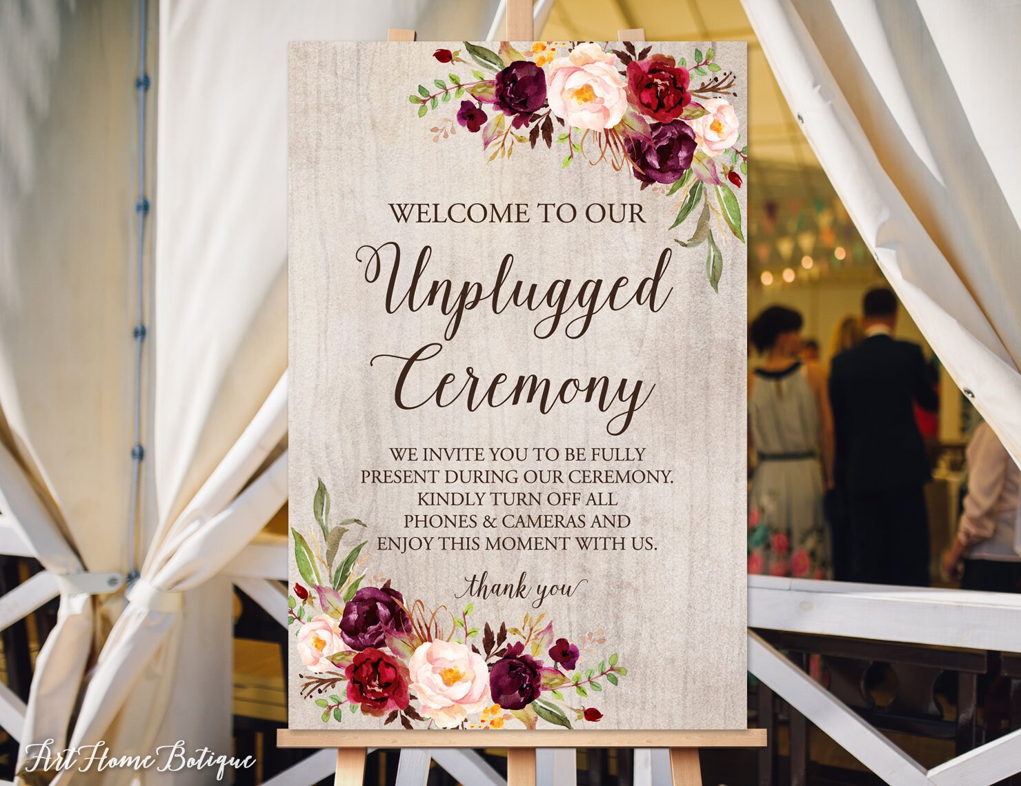 Download Wedding Ceremony Outdoor Ceremony Unplugged Wedding Sign P26 Burgundy Unplugged Ceremony Sign Ceremony Sign Marsala Unplugged Sign Art Collectibles Prints Vadel Com