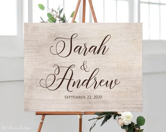 Welcome Wedding Sign, Rustic Welcome Sign, Landscape Wedding Welcome Sign, Digital file, W490