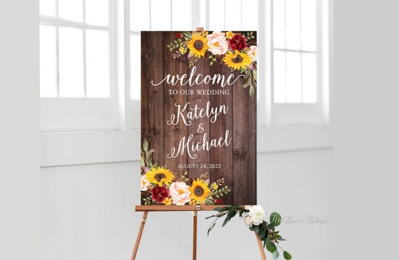 ~Wedding Sign~I have found love~Sunflowers.Rustic/Chic~11''x14''Chalkboard PRINT 