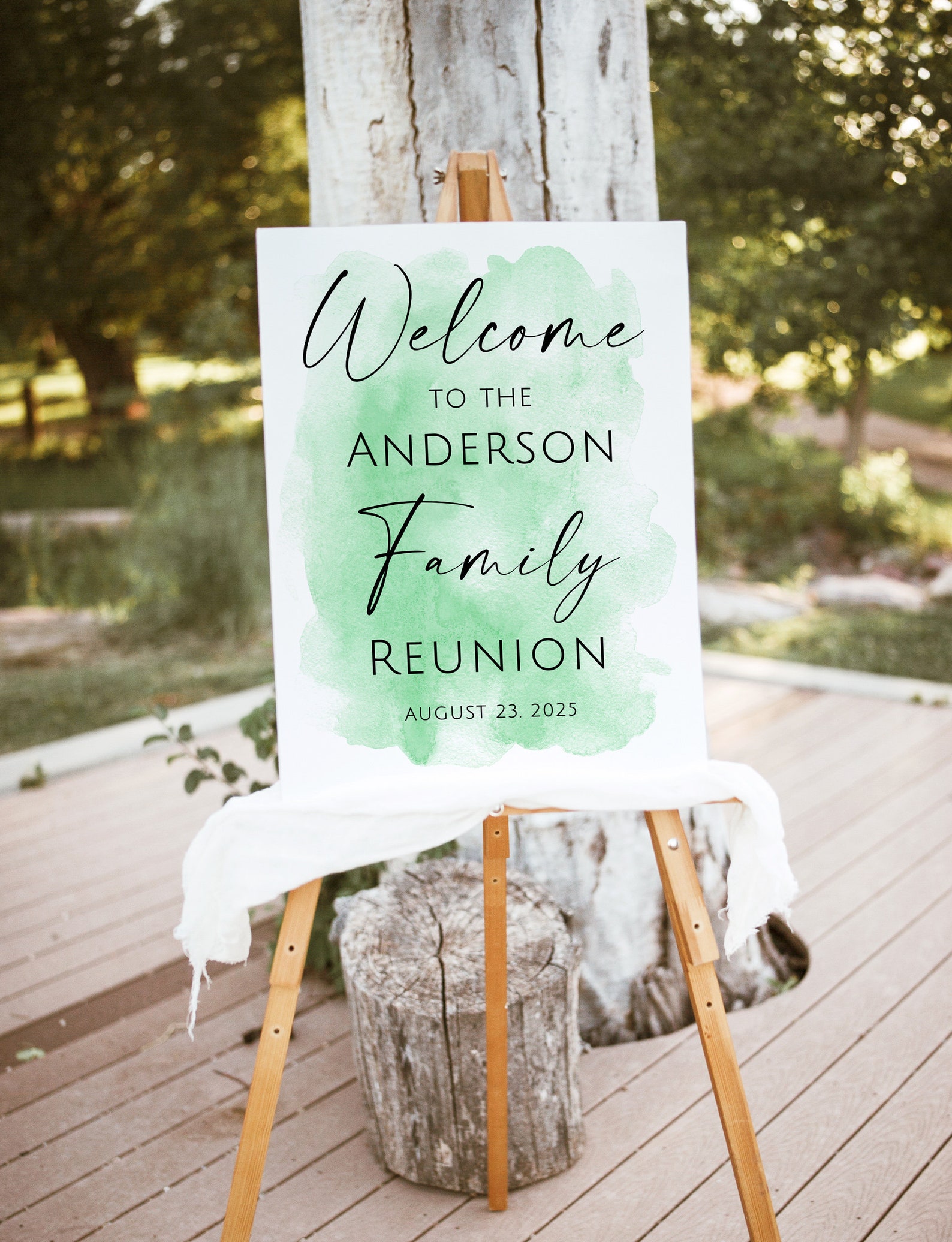 Family Reunion Welcome Sign, Modern Welcome Sign, Reunion Welcome ...